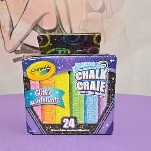 Crayola Glitter Sidewalk Chalk - 24 Bright Colors